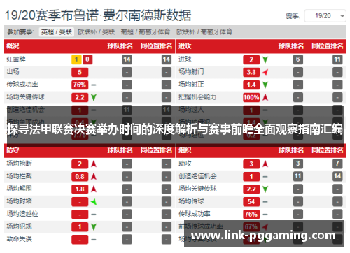 探寻法甲联赛决赛举办时间的深度解析与赛事前瞻全面观察指南汇编